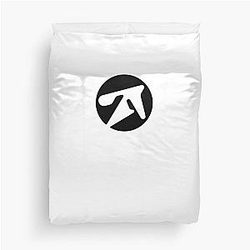 Aphex Twin Alternative Style Logo in Black Duvet Cover