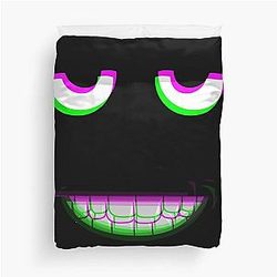 Aphex Twin trippy face Boards Of Canada Duvet Cover
