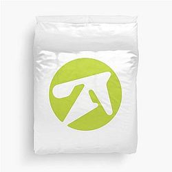 Aphex Twin - Alternative Style Logo in Green Duvet Cover