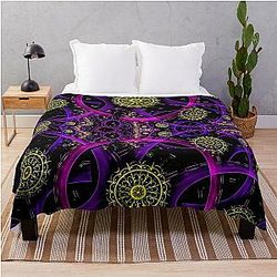 Aphex twin pattern crystal castles Throw Blanket