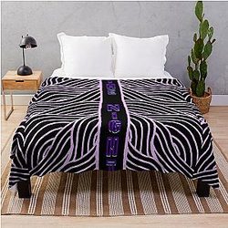 Aphex Twin Trippy Crystal Castles Throw Blanket
