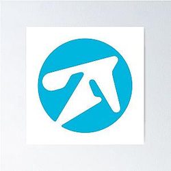 Aphex Twin Alternative Style Logo in Blue Poster