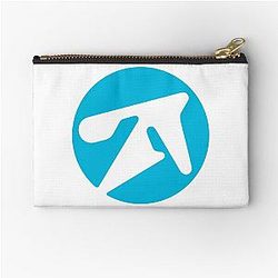 Aphex Twin Alternative Style logo in Blue Zipper Pouch
