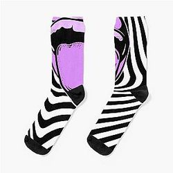 Hypnotic Aphex Twin Trippy Crystal Castles Pattern Socks