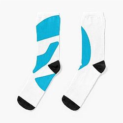 Aphex twin blue style in Socks