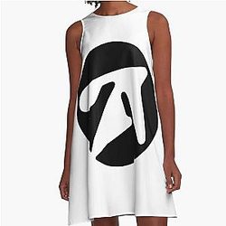Aphex Twin Inspired A Shape Dress in Black