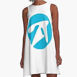 Aphex Twin Alternative Blue A-Line Dress