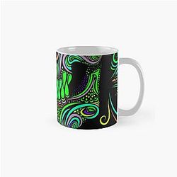 Psychedelic skull trippy pattern crystal castles Classic Mug