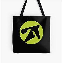 Aphex twin alternative style in green All Over Print Tote Bag