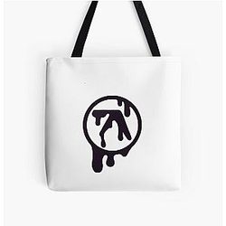 Melting Aphex Twin Over Print Tote Bag