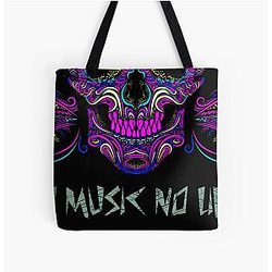 Aphex Twin Trippy Pattern Crystal Castles Tote Bag
