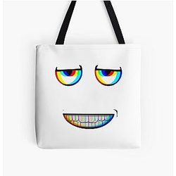 Aphex Twin trippy Face All Over Print Tote Bag