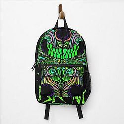 Psychedelic Skull Aphex Twin Trippy Pattern Crystal Castles Backpack