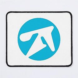 Aphex Twin alternative style logo in Blue Mouse Pad