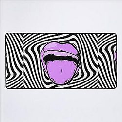 Hypnotic Aphex Twin trippy pattern crystal castles Desk Mat