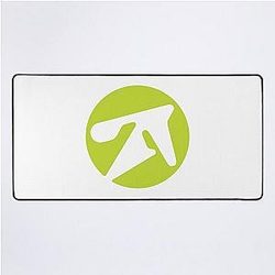 Aphex Twin Alternative Style Logo in Green Desk Mat