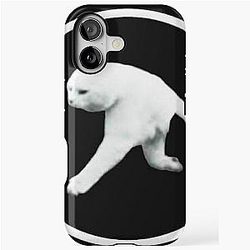 Aphex Twin Cat Two-Legged Cat Meme Parody iPhone Tough Case