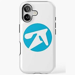 Aphex Twin alternative style logo in blue iPhone Tough Case
