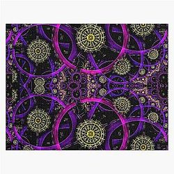 Trippy Aphex twin pattern Crystal Castles Jigsaw Puzzle