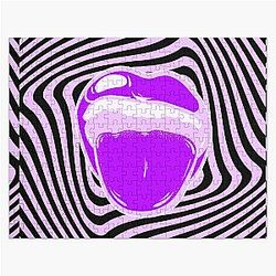 Hypnotic Aphex twin trippy crystal castles Jigsaw puzzle