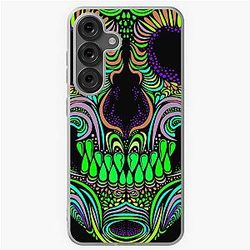 Psychic Skull Aphex Twin Trippy Pattern Crystal Castles Samsung Galaxy Soft Case