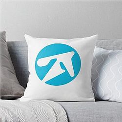 Aphex Twin Alternative Style Blue Throw Pillow