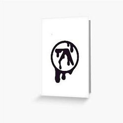 Melting Twin Symbol Greeting Card