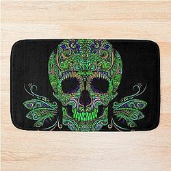 Psychedelic Aphex Twin Trippy Pattern Crystal Castles Bath Mat