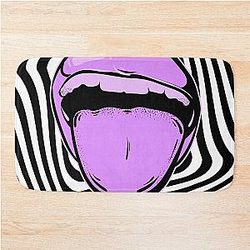 Mouth Aphex Twin trippy Crystal Castles Bath Mat