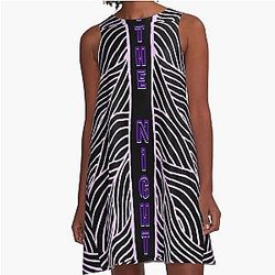 Aphex Twin Trippy Pattern A Line Dress