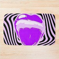 Hypnotic Aphex Twin trippy crystal castles Bath Mat