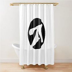 Aphex Twin Alternative Style Logo in Black Shower Curtain
