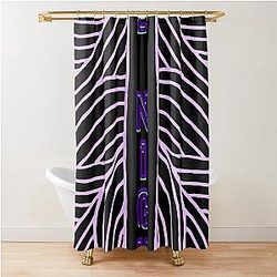 Aphex Twin Trippy Pattern Crystal Castles Shower Curtain