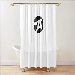 Aphex Twin alternative style logo black Shower Curtain