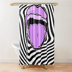 Hypnotic Aphex Twin Trippy Pattern Crystal Castles Shower Curtain