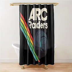 ARC Raiders Custom Fireball Logo Shower Curtain