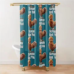 Scrappy Chicken Arc Raiders Shower Curtain