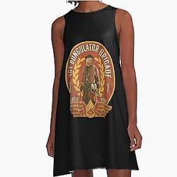 Vintage Burnt Peanut Alliance A-Line Dress