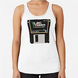 Arc Raiders Floppy Disk Racerback Tank Top