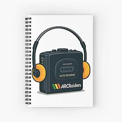 Arc Raiders cassette player Spiral Notebook