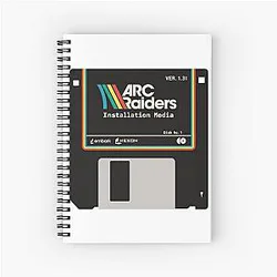 Arc Raiders Floppy Disk Spiral Notebook