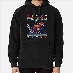 Arc Raiders Rooster Scrappy Holiday Pullover Hoodie