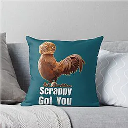 Scrappy Got You Arc Raiders Throw Pillow
