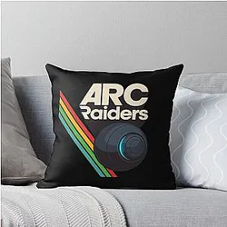 ARC Raiders Custom Fireball Logo Throw Pillow