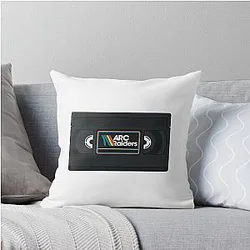 Arc Raiders VHS Tape Throw Pillow
