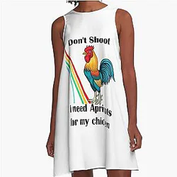 Don't Shoot I Need Apricots for My Chicken Arc Raiders A Line Dress