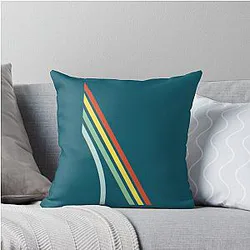 Arc Rainbow Throw Pillow