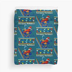 Arc Raiders Rooster Scrappy Christmas Arc Raiders Duvet Cover