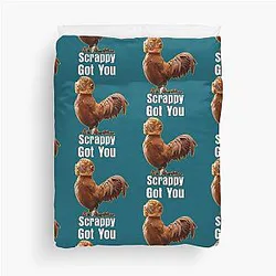 Scrappy Got Chicken Arc Raiders Duvet Cover