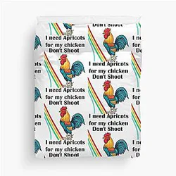 Don't Shoot I Need Apricots For My Chicken Arc Raiders Duvet Cover